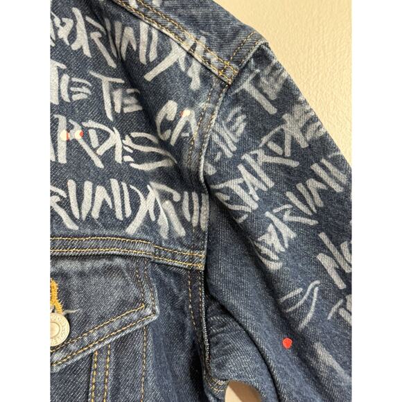 NEW Levis Limited Ed Handmaids Tale Ex-Boyfriend Denim Trucker Jean Jacket XS - Picture 5 of 7